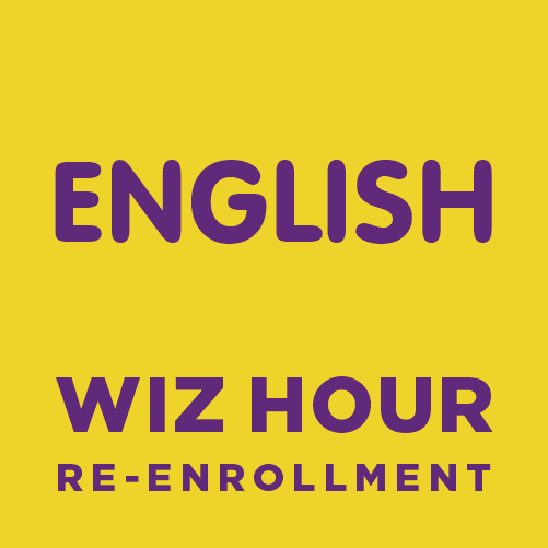 English Wiz Hour Re-enrollment